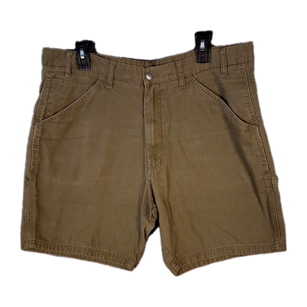 Katin Shorts Men's Size 36 X 8" Carpenter Green Canvas Cargo Surf Hiking READ